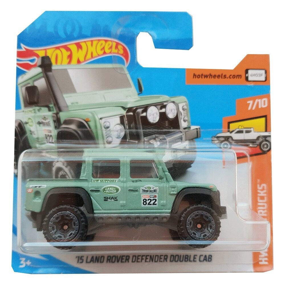 Hot Wheels 2018 Hot Wheels ´15 Land Rover Defender Double Cab #158/365 HW Hot Trucks #7/10