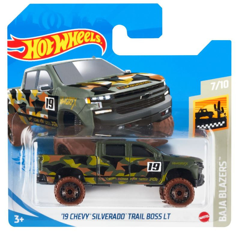 Hot Wheels 19 Chevy Silverado Trail Boss Baja Blazers 80/250 GRX69