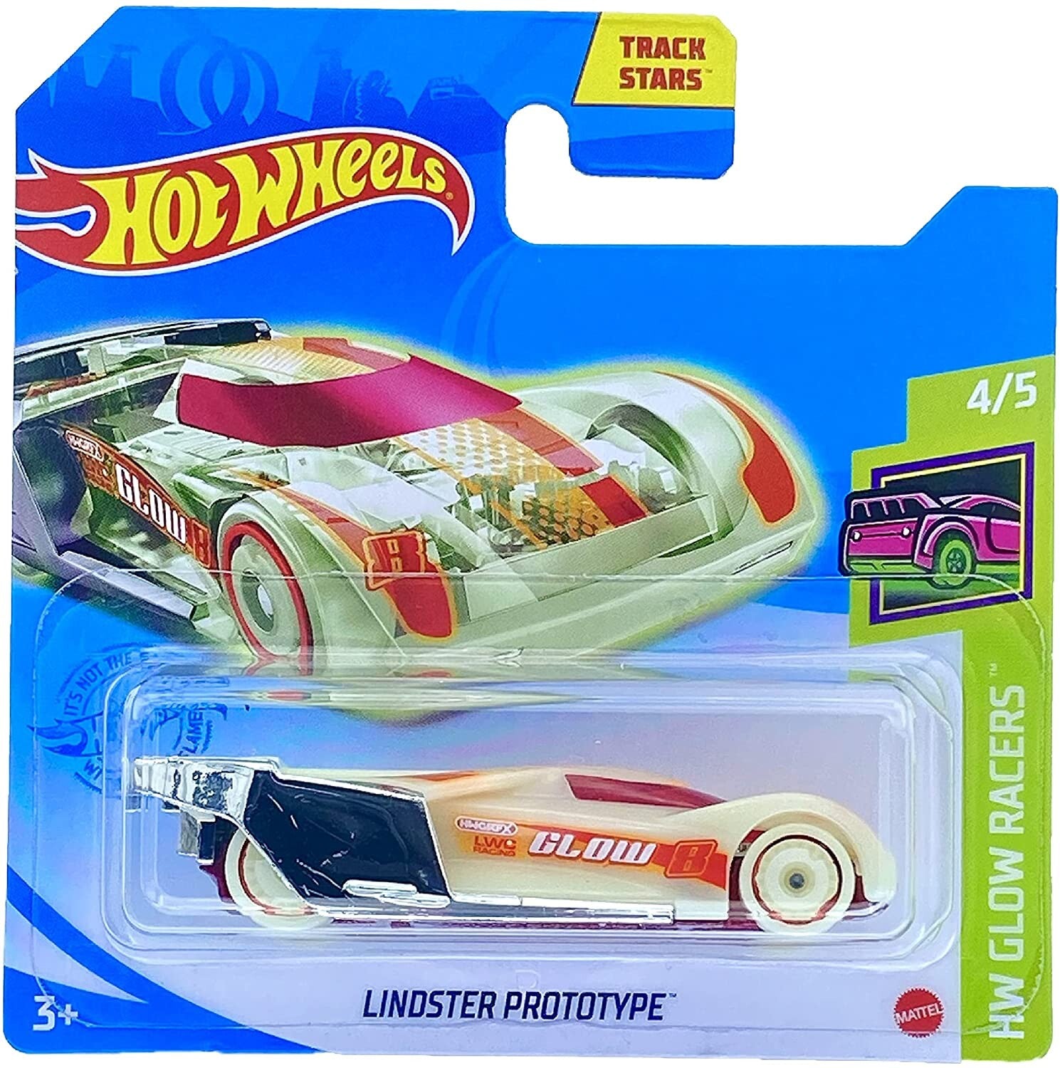 @ Hot Wheels - 2021 HW Glow Racers 4/5 Lindster Prototype 62/250 GRY16