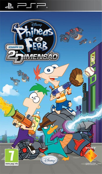 PSP Phineas e Ferb Atraves da 2a Dimensao - USADO