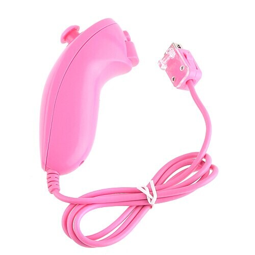 Nintendo Wii Comando Compativel Nunchuck Pink - USADO