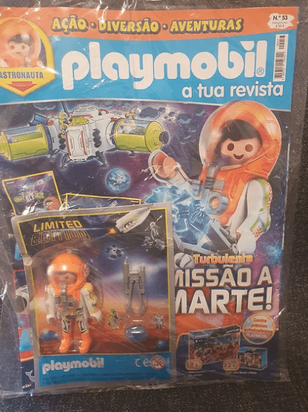 Playmobil Figura Edção Limitada Astronauta + Revista #53