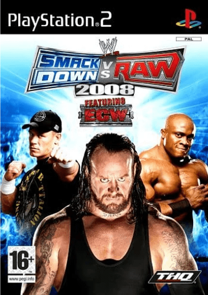 PS2 SmackDown! vs. Raw 2008 - USADO