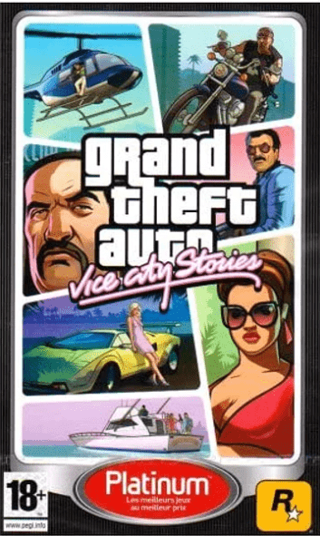 PSP GTA VICE CITY STORIES PLATINUM - USADO