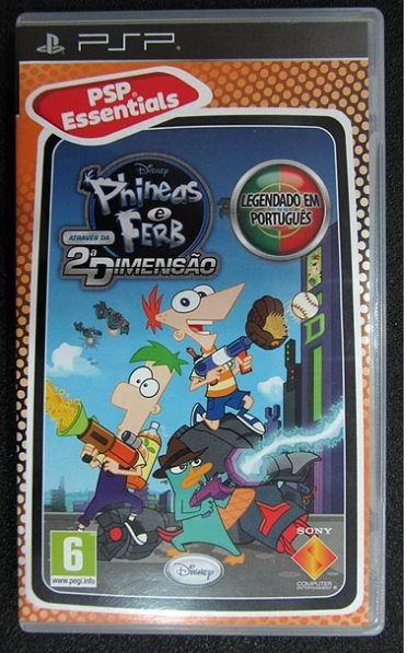 PSP Phineas e Ferb Atraves da 2a Dimensao PSP ESSENTIALS - USADO