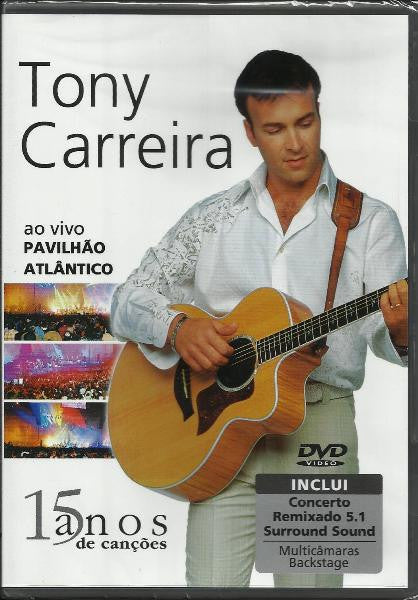 DVD Tony Carreira ‎– Ao Vivo No Pavilhão Atlântico - USADO