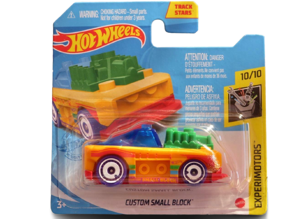 Hot Wheels New For 2021 Factory Set Experimotors #131 Custom Small Block Yellow