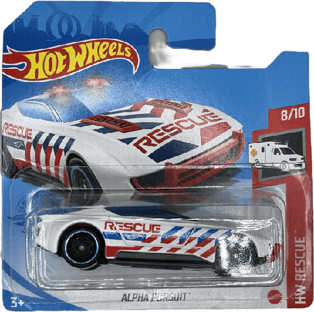 Hot Wheels 2021 Alpha Pursuit *238/250 HW Rescue *8/10 GTB10