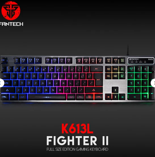Teclado Gaming Fantech Fighter II K613L PT