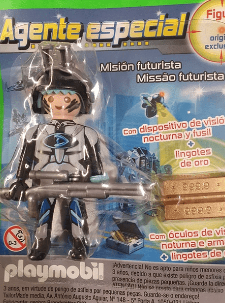 Figura Playmobil Exclusiva Agente Especial Missão Futurista