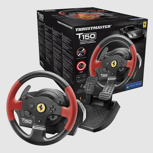 Thrustmaster T150 Ferrari Wheel Force Feedback PC/PS3/PS4 – RECONDICIONADO Grade B