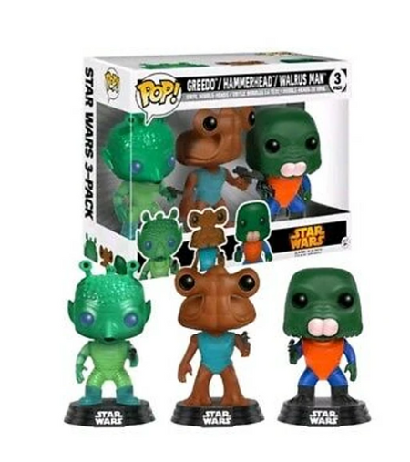 Funko POP! Star Wars Cantina Set with Greedo, Hammerhead and Walrus