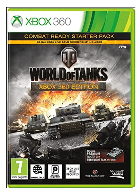 XBOX 360 WORLD OF TANKS EDITION - USADO