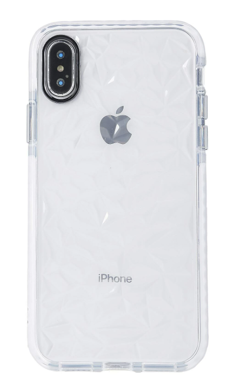 Capa Silicone Iphone XR Transparente Diamante