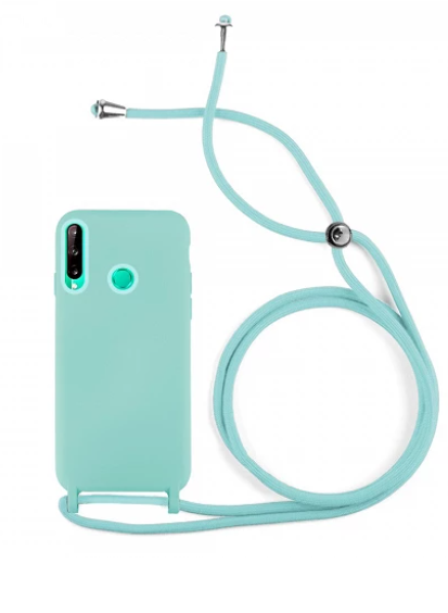 Capa Silicone Transparente E Turqueza Huawei P40 Lite E