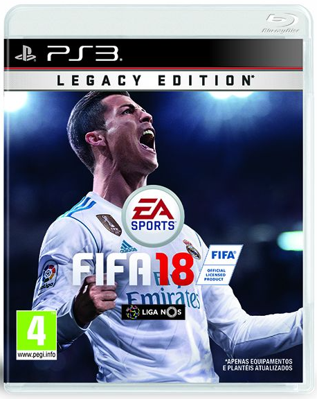 PS3 FIFA 18 legacy edition - USADO