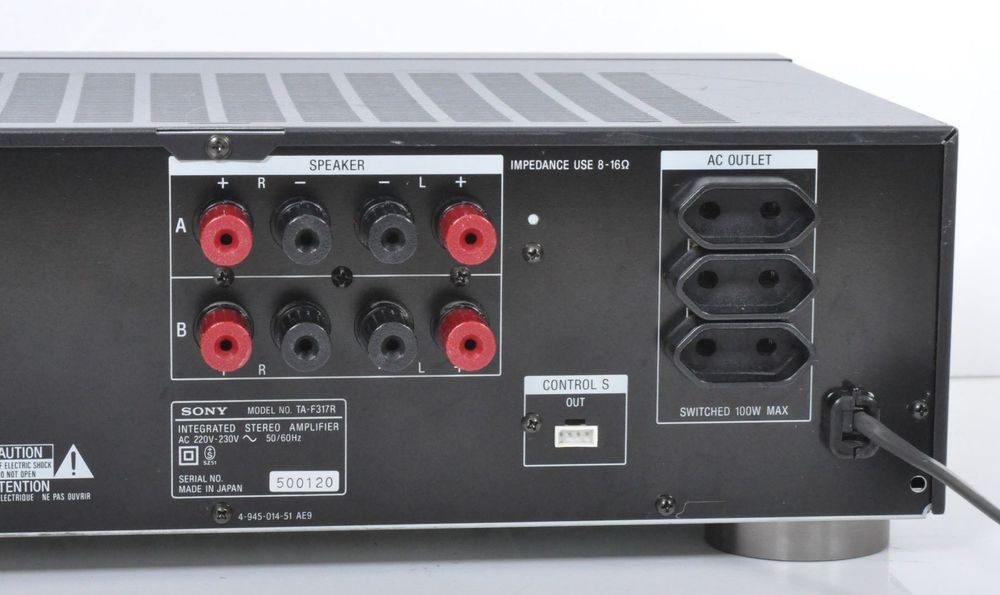 AMPLIFICADOR AUDIO SONY F317R - USADO