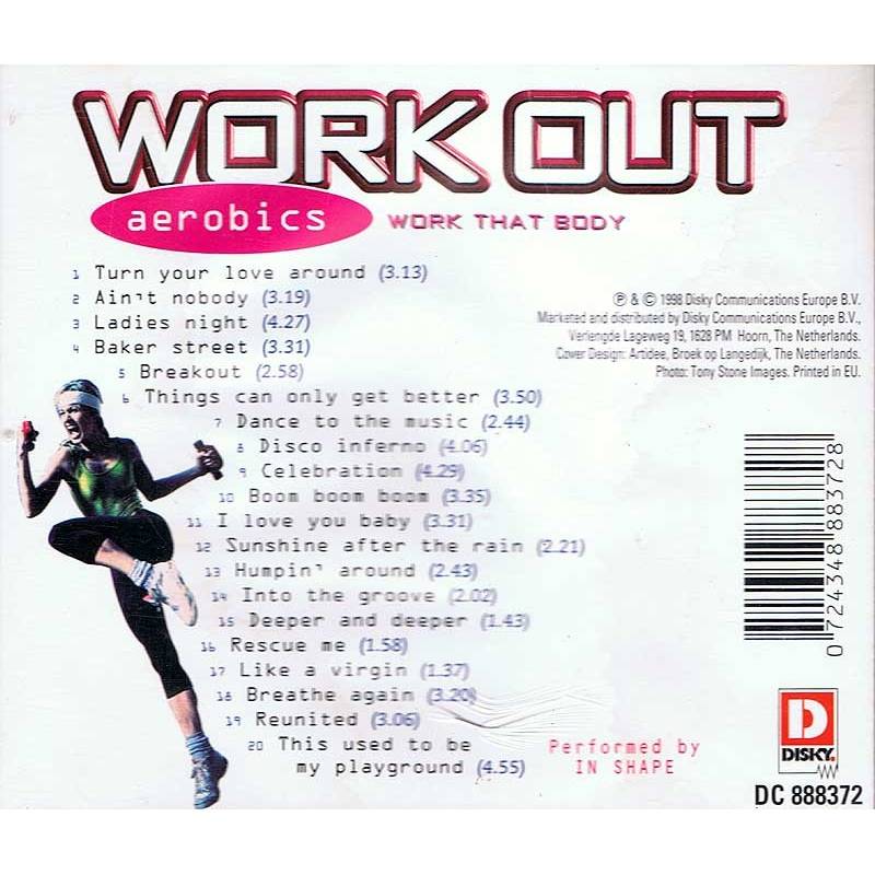 CD WORK OUT - AEROBICS. - USADO